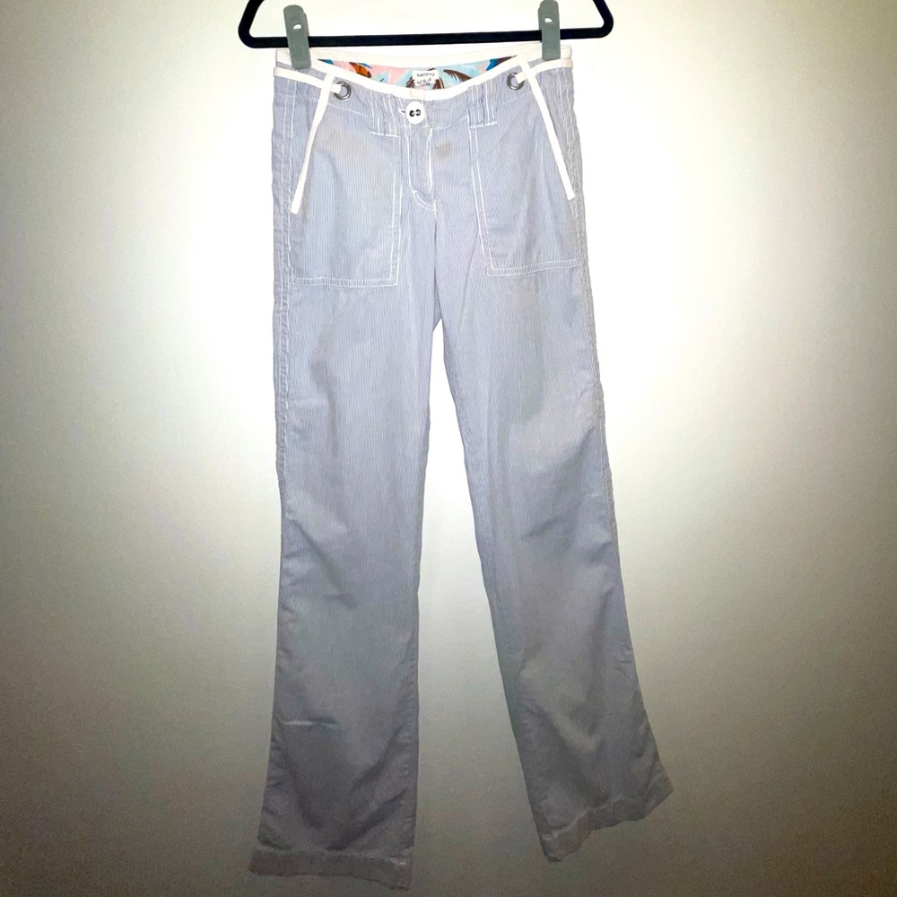 Seersucker striped pants